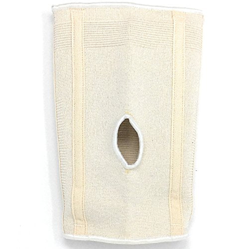 CHAMPION Knee Brace Flexible Stays Knit Elastic, White, X-Large
