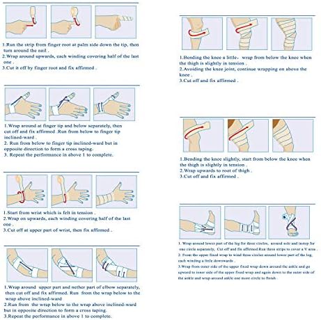 Self Adherent Cohesive Bandage 2"x5 Yards First Aid Bandages Stretch Sport Athletic Wrap Vet Tape for Wrist Ankle Sprain and Swelling,Skin(24 Rolls)