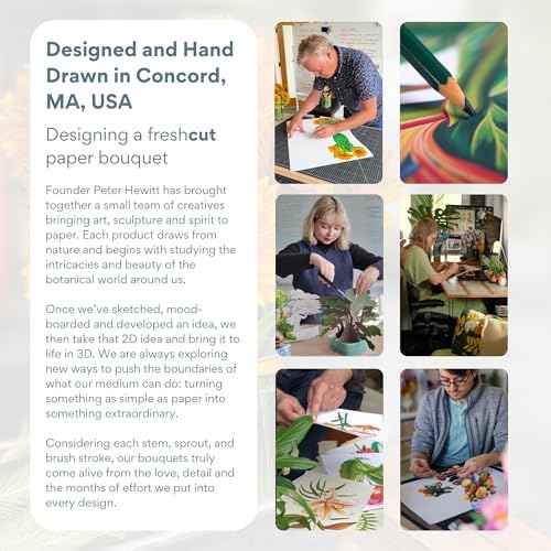 Freshcut Paper Pop Up Cards, Winter Magnolia, 15 Inch Life Sized Forever Flower Bouquet 3D Popup Christmas Card, Holiday Card, Blank Notecard & Envelope