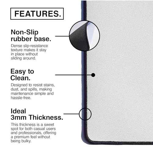 MPCO. Racing Series Large Gaming Desk Pad - 36" x 17" Duraglyde Fabric Porsche-956 Desk Mats - Non-Slip, Washable, Smooth Glide for Precision Gaming & Work