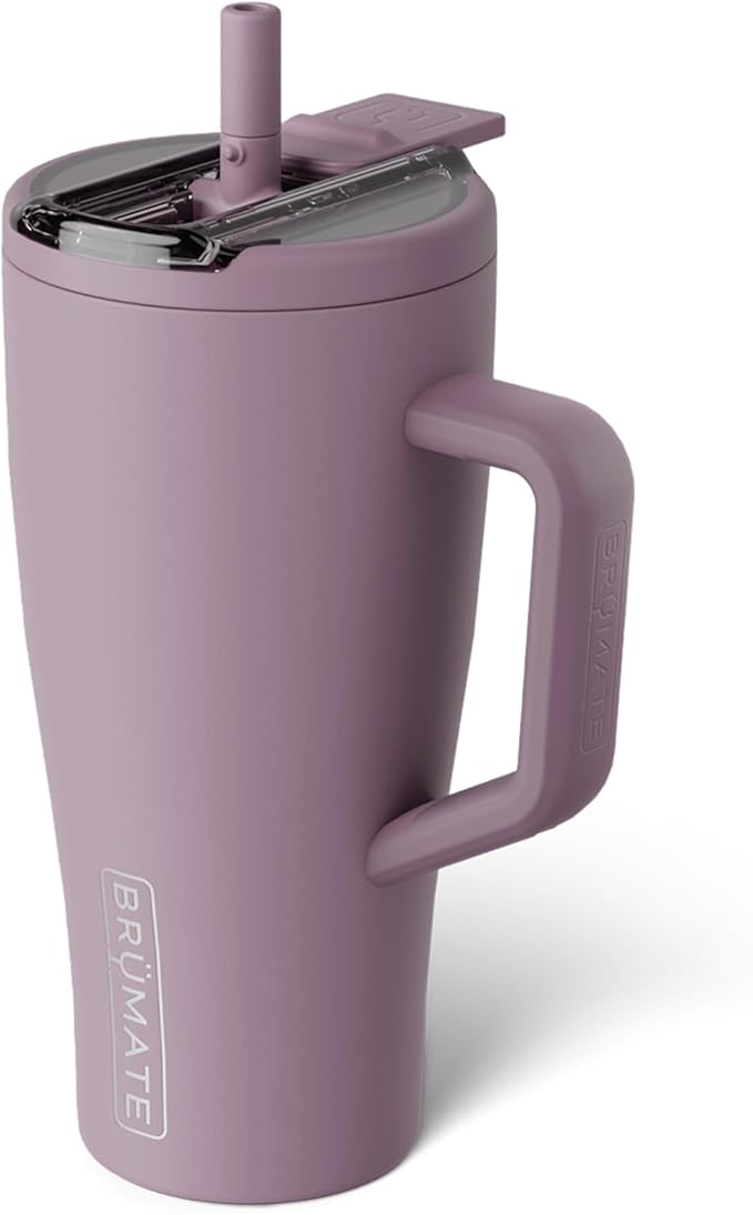 BrÃ¼Mate Era Flip 30oz Tumbler with 100% Leakproof Covered Straw Lid | Hygienic Covered Straw | Insulated Stainless Steel Water Bottle with Handle | Cup Holder Friendly | BPA-Free (Lilac Dusk)