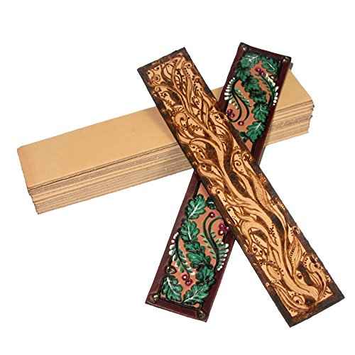Zelikovitz Leather Bookmark Blanks - Leathercraft Kit (25)