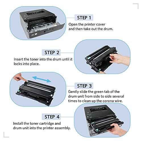MxVol Compatible TN760 Toner DR730 Drum Replacement for Brother TN760 TN730 DR730 DR-730 Drum Toner Set use for MFC-L2710DW MFC-L2750DW HL-L2325DW HL-L2350DW HL-L2370DW HL-L2390DW HL-L2395DW Printer