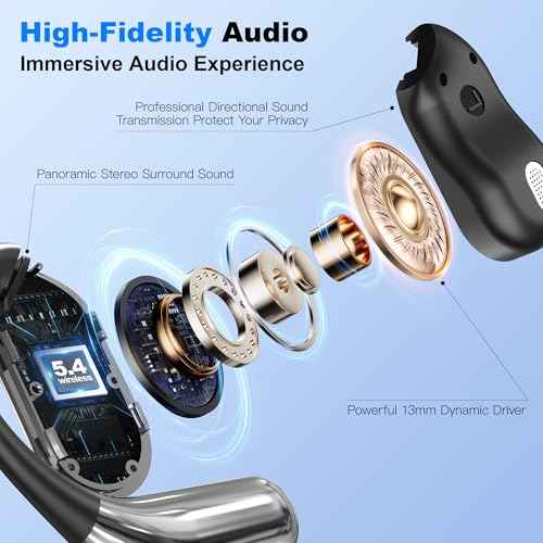 AI Translation Earbuds, 3-in-1 Wireless Language Translator Earbuds Real Time, Translating Earbud for 144 Languages, HF Sound, Bluetooth 5.4 Headphones for Business Learning with Charging Case, Black