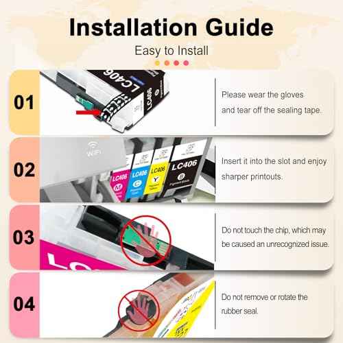 Miss Deer LC406 Ink Cartridges 8-Pack, Compatible Replacement for Brother LC 406 LC406XL for MFC-J4335DW MFC-J4345DW MFC-J4535DW MFC-J5855DW MFC-J5955DW MFC-J6555DW MFC-J6955DW Printer (2BK/2C/2Y/2M)