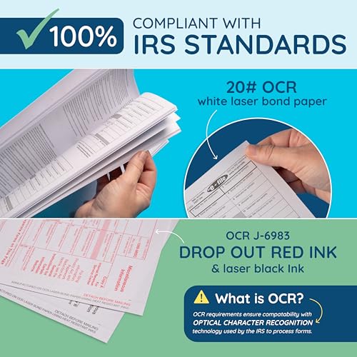 2025 1099 MISC Forms with TaxRight Software (Formerly Known as TFP), 50 Vendor Kit of Laser Forms, Designed for QuickBooks, TaxRight Download and 50 Self Seal Envelopes Included