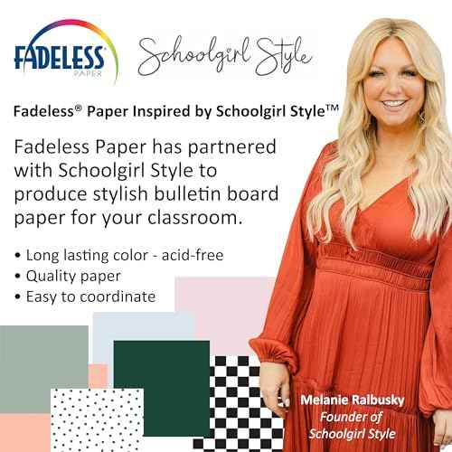 Fadeless Schoolgirl Style Bulletin Board Paper, Lemon Drop, 47.25" x 50', 1 Roll