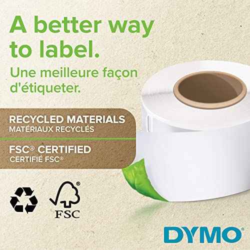 DYMO Authentic LabelWriter Return Address Labels | 25 mm x 54 mm | Self-Adhesive | Roll of 500 Easy-Peel Labels | for LabelWriter Label Makers | Made in Europe