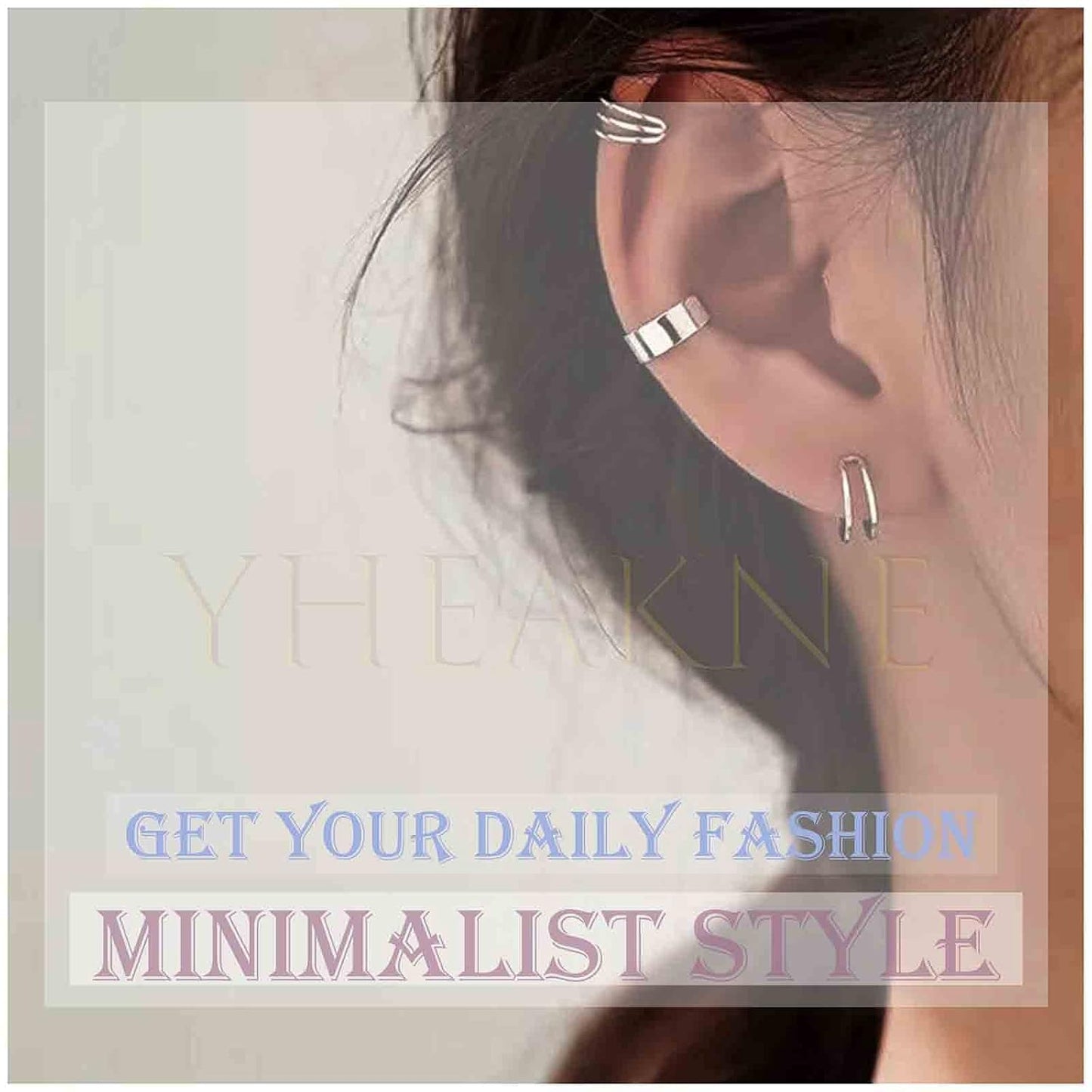 Vintage Elephant Ear Cuff Earrings Non Pierced Cuff Earrings Helix Clip Cuff Earrings Silver Cartilage Earrings Jewelry for Women and Girls