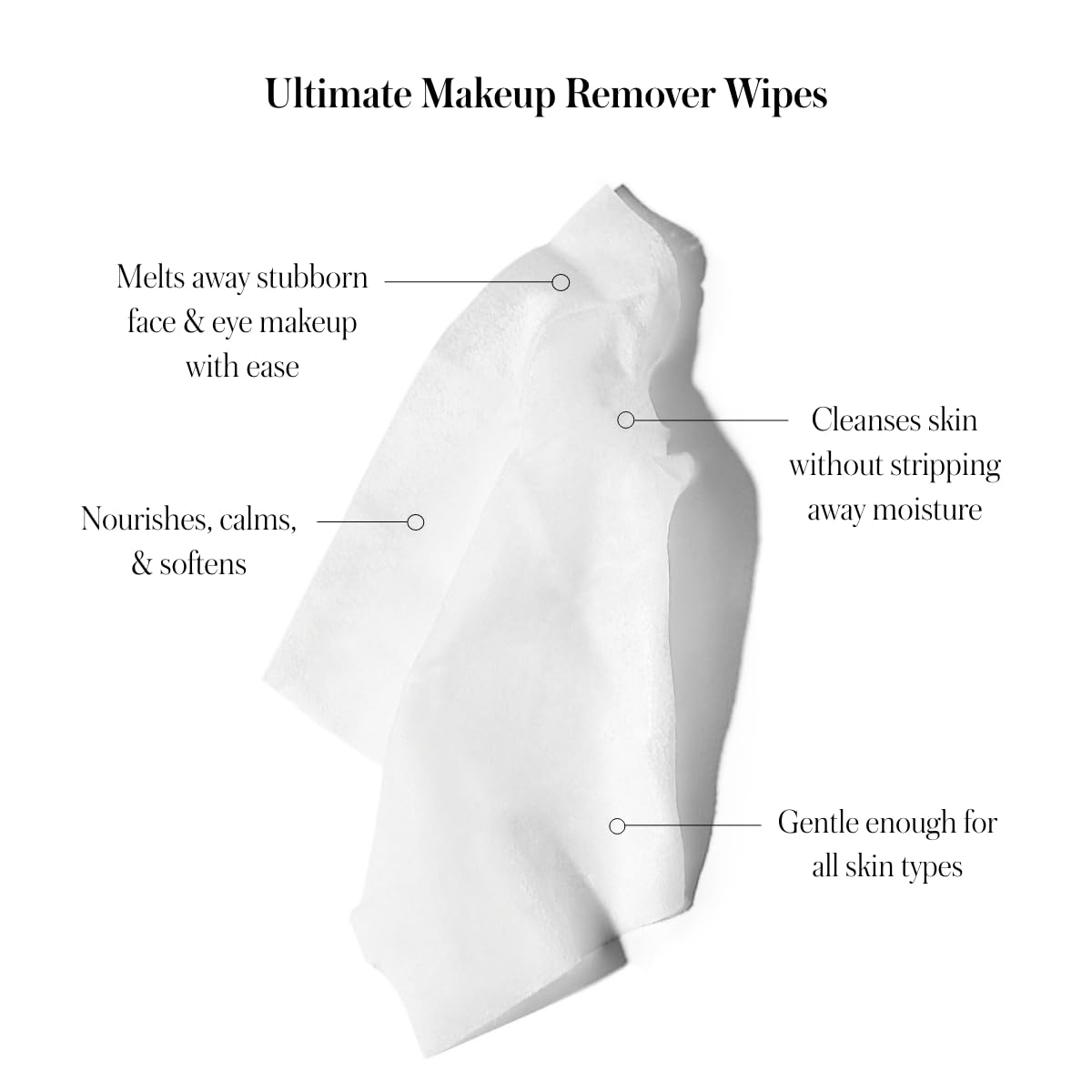 RMS Beauty Makeup Remover Wipes Gentle Hypoallergenic Facial Cleansing Towelettes with Nourishing Ingredients Effective for All Skin Types Travel-Friendly 30 Count Pack
