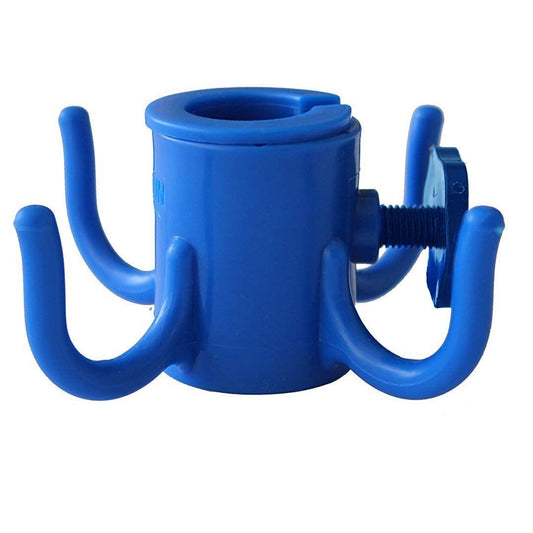 AMMSUN Beach Umbrella Hanging Hook,4-prongs Plastic Umbrella Hook Hanging for Towels /Hats/Clothes/Camera/Sunglasses/ Bags,Fit for Beach,Camping Trips Blue