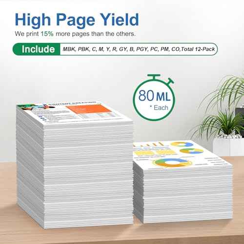 PFI-4100 PBK Ink Cartridge 80ml Pigment PFI 4100 Ink Tank Replacement for Canon imagePROGRAF PRO-1100 Printer (1-Pack, Photo Black)