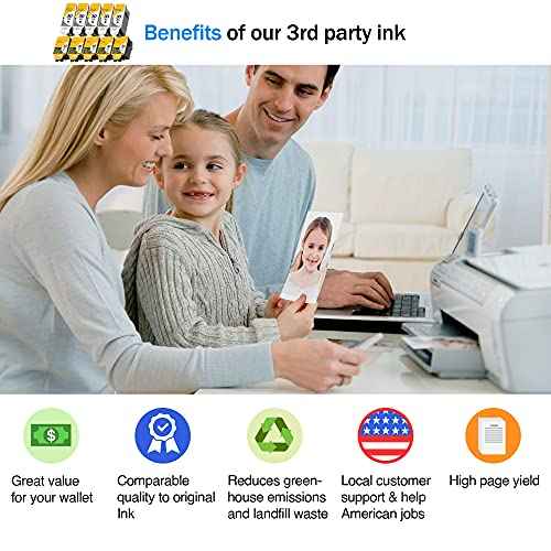 Cartlee Compatible Ink Cartridges Replacement for Kodak 30xl for Kodak Hero 3.1, Hero 5.1, ESP 3.2, ESP C110, C310, C315, Office 2150, Office 2170 (10 Pack)