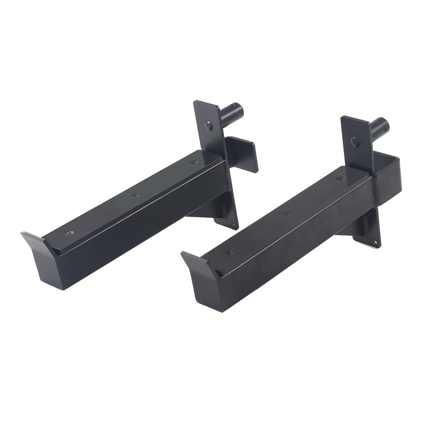 ZUKAM 2.36inch Barbell Safety Catches Squat Rack Safety Arm Spotter Fit for 2.36x2.36 Power Rack Cage with 1" or 5/8"" Hole"