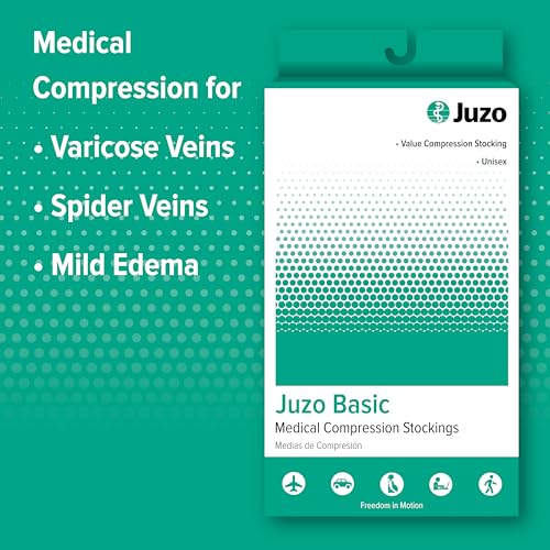 Juzo Basic 4411ag 20-30mmhg Thigh-High Open Toe Compression Stocking,Beige,2 (II) Regular