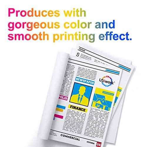 Uniwork Remanufactured 410XL Ink Cartridge Replacement for Epson 410XL 410 XL T410XL use for Expression XP-830 XP-640 XP-7100 XP-630 XP-530 XP-635 Printer Tray (Latest Upgraded Chip, 5 Pack)
