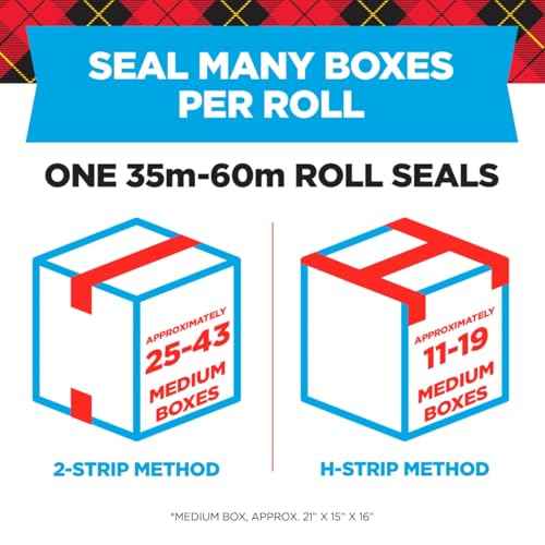 Scotch Heavy Duty Shipping Packing Tape, Clear, Holiday Shipping Supplies, 1.88 in. x 22.2 yd., 6 Tape Rolls with 1 Dispenser