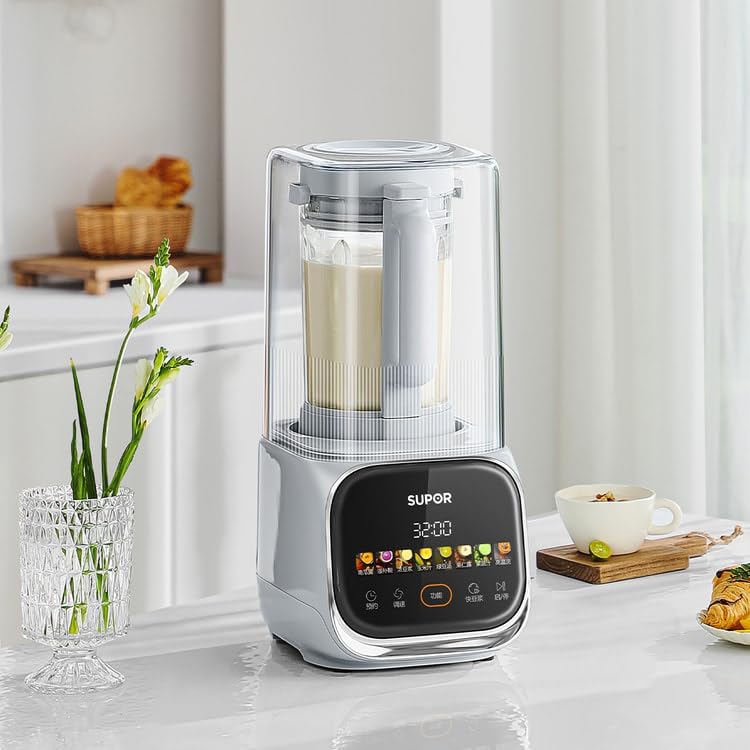 SUP0R Cooking Blender With Soundproof Shield for Soymilk & Juice 1.5 L Soymilk Maker