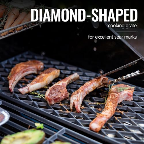 Royal Gourmet GA5404G 5-Burner Propane Gas Grill with Side Burner & Warming Rack, Outdoor BBQ Grill with 64,000 BTUs Output & 774 Sq. in. Cooking Area for Outdoor Barbecue, Grey
