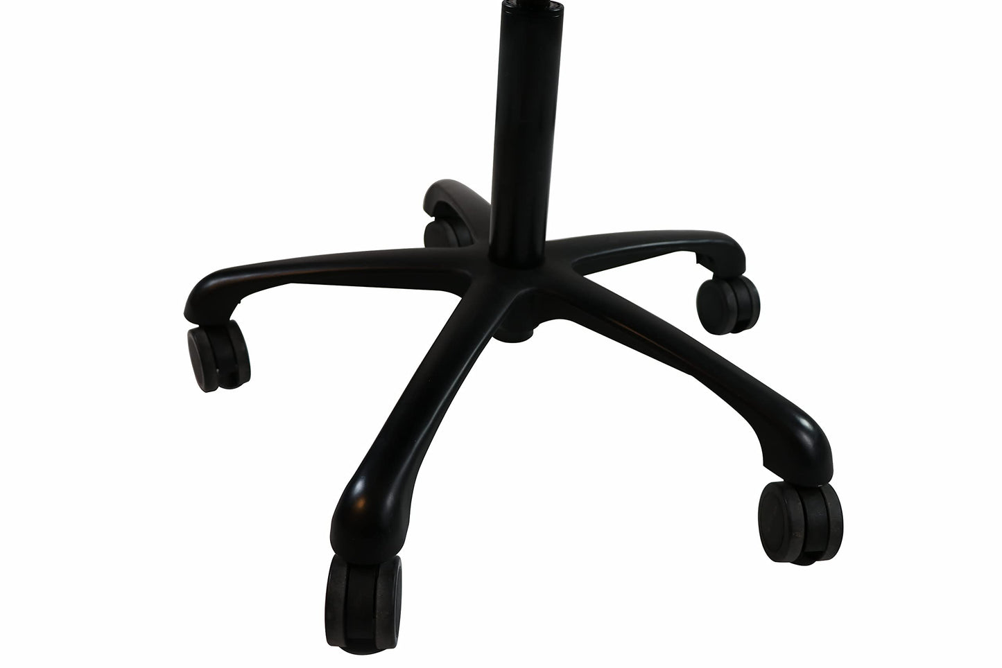 Master Massage Berkeley Backrest Saddle Stool with Black Aluminum Base