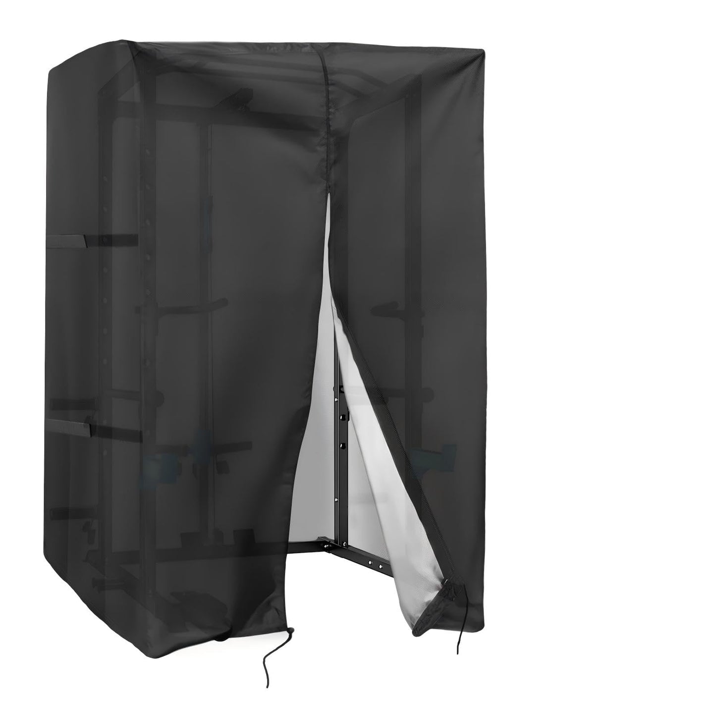 Safipotts Squat Rack Cover, Waterproof Outdoor Gym Equipment Covers with Zipper for Squat Rack/Weight Lifting Rack/Home Gym Workout Equipment (47" W x 69"" D x 84"" H)"