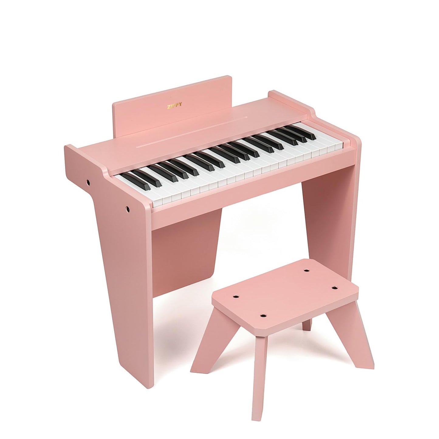ZIPPY Kids Piano Keyboard, 37 Keys Digital Piano for Kids, Music Educational Instrument Toy, Wood Piano for 3+ Girls and Boys (Pink Basic)