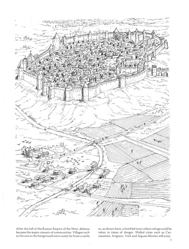 Life in a Medieval Castle and Village Coloring Book (Dover World History Coloring Books)