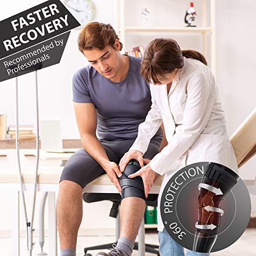 Pure Support Knee Brace with Straps, Compression Sleeve for Running, Arthritis Pain, Sports