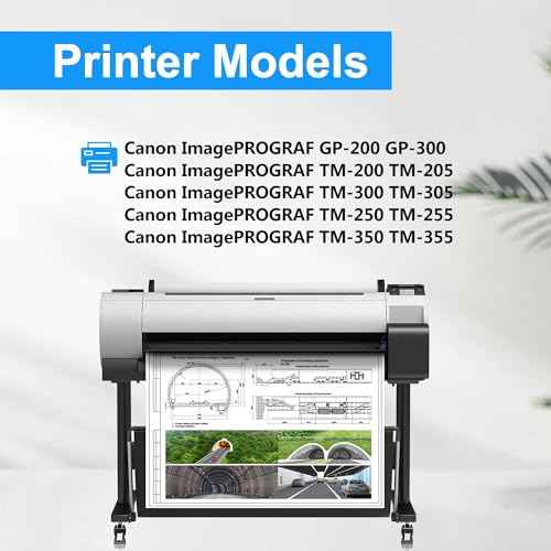 LCL PFI-120 PFI120 Black 130-ml Ink Cartridge Replacement for Canon PFI120BK PFI-120BK 2885C001AA for ImagePROGRAF GP-200 GP-300 TM-200 TM-205 TM-300 TM-305 TM-250 TM-255 TM-350 TM-355 Printers (2PK)