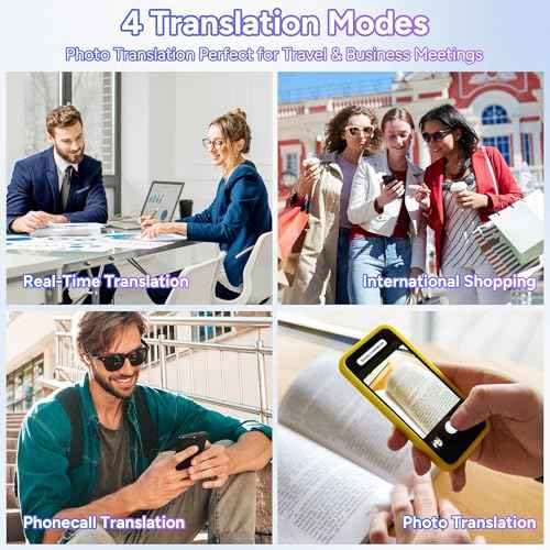 AI Language Translator Earbuds,OWS Real-Time 4-in-1 Translation Earbuds 144 Languages & Accents, Bluetooth 5.4 Translation Device for Travel/Business/Learning (a 12 White)