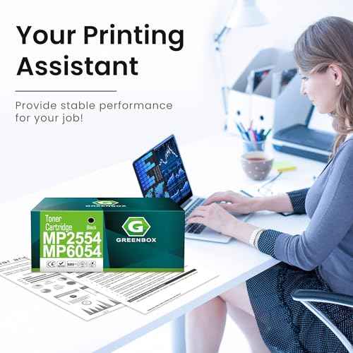 GREENBOX Black Toner Cartridge Compatible for MP2554, MP2555, MP3054, MP3055, MP3554, MP3555, MP4054, MP4055, MP5054, MP5055, MP6054, MP6055, IM2500, IM3500, IM4000, IM5000, IM6000, 841999