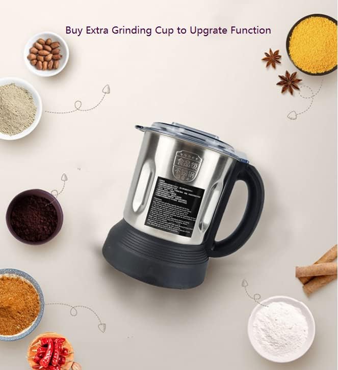 Joydeem Cooking Blender JD-D16, Hot and Cold Blender for Soy Milk & Juice, Soup Maker with Stew Pot, 1.75L(59 Oz), 1200W, Black