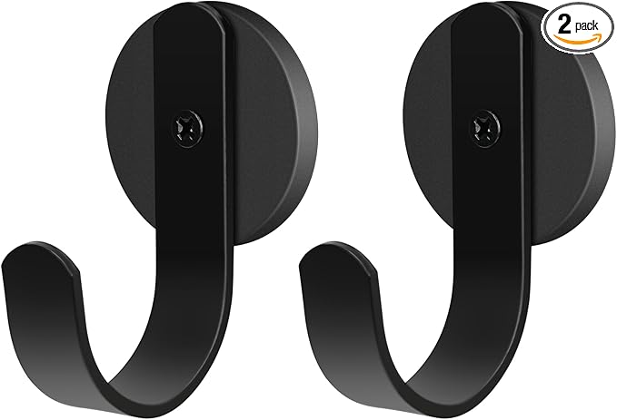 FYY Magnetic Wreath Hanger, 2 Pack Heavy Duty Magnets with Hook for Refrigerator, Christmas Decoration Magnetic Hooks for Metal Front Door, Cruise Hook Hanger for Hanging Cabins Grill Coat Pattern 3