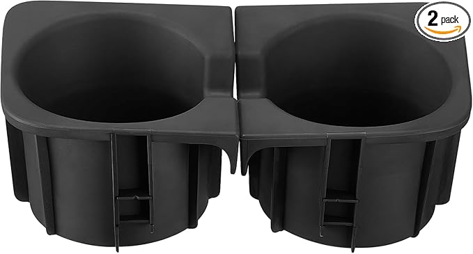 JOYTUTUS Door Cup Holder Insert Compatible with 2005-2017 Tacoma, Durable Car Cup Holder OE Replacement Accessories 66991-04012 66992-04012