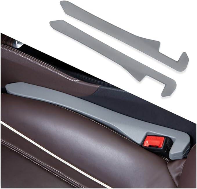 IHOTDER Super Flexible Car Seat Gap Filler,Durable Car Organizer Between Seats for Tightly Filling Seat Gaps,Universal CCar Side Seat Gap Filler CCar Accessories for Women & Men (Gray/2PCS)â¦