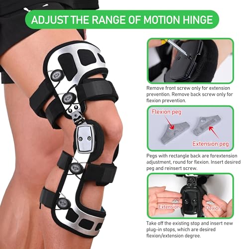 Orthomen OA Unloader Knee Brace, for Mild to Severe Osteoarthritis, Bone-on-Bone Pain Relief with Dual Unloading, Fit Medial & Lateral Stability Ideal for Men and Women (M-Right)