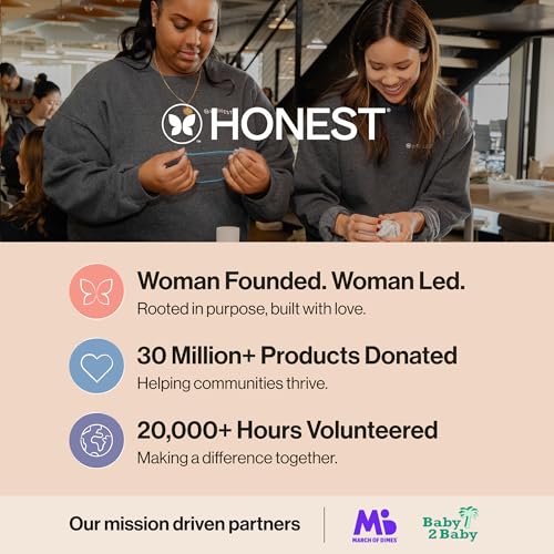 The Honest Company Clean Conscious Training Pants for Sensitive Skin, Hypoallergenic, Fragrance-Free, Let's Color See Me Rollin', Size 2T/3T (up to 34 lbs), 66 Count
