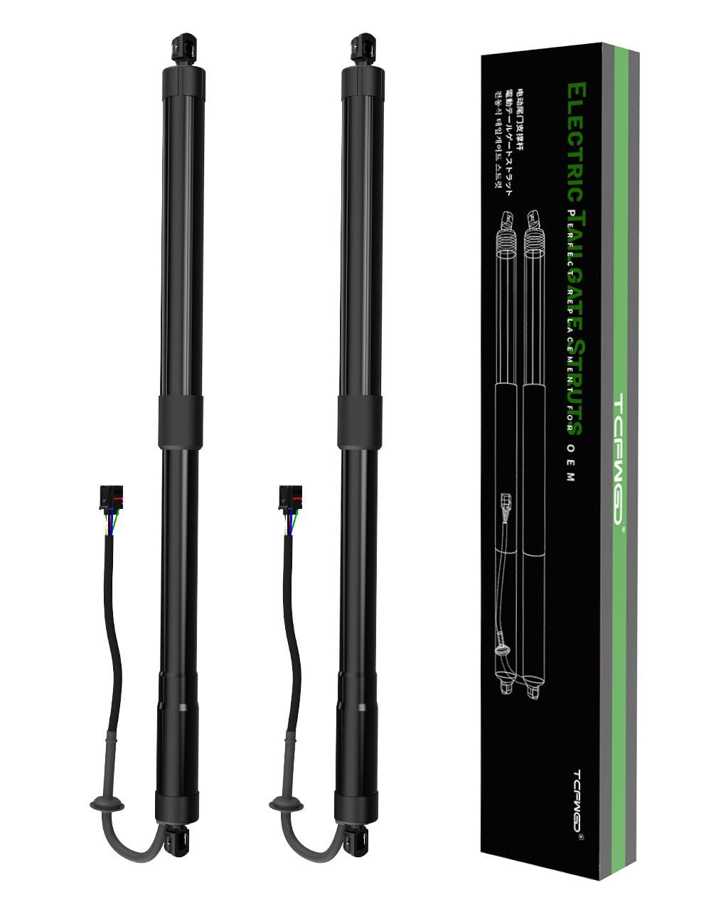TCFWED Rear Liftgate Power Support Shock Strut Compatible with Hyundai Santa Fe 2013-2019 Electric Tailgate Lift Actuator Replace # 81771B8100(L) 81780B8100(R)