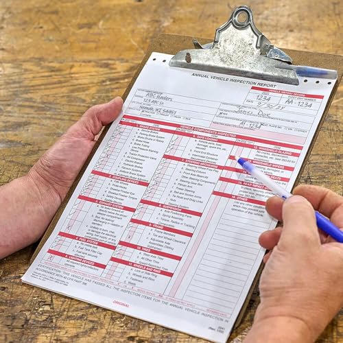 J. J. Keller 50-Pack, Annual Vehicle Inspection Report Forms, 2-Ply Carbonless Form, DOT Compliant