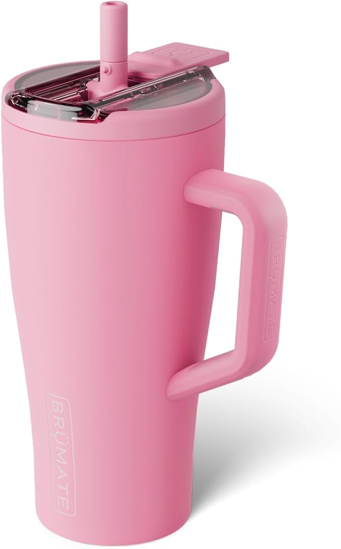 BrÃ¼Mate Era Flip 30oz Tumbler with 100% Leakproof Covered Straw Lid | Hygienic Covered Straw | Insulated Stainless Steel Water Bottle with Handle | Cup Holder Friendly | BPA-Free (Primrose)