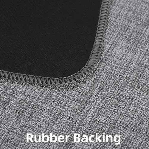 Office Chair Mat for Hardwood Floors,Thick Rubber Mat ? Heavy Duty Anti-Slip Protection for Rolling Chairs, Home Office Desk Rug (Dark Grey, 45"¡¿53")