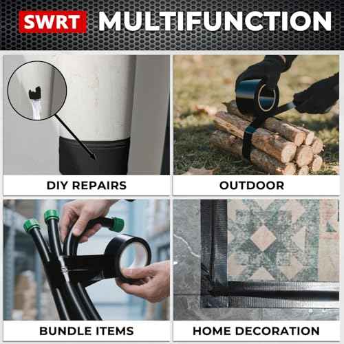 SWRT 9 Mil 5-Pack Black Heavy Duty Duct Tape Strong Adhesive, 2 in x 30 YD (Total 150YD) Duct Heavy Duty Waterproof All Weather Black Duct Tape No Residue Sealing & Patching for Indoor&Outdoor Repair