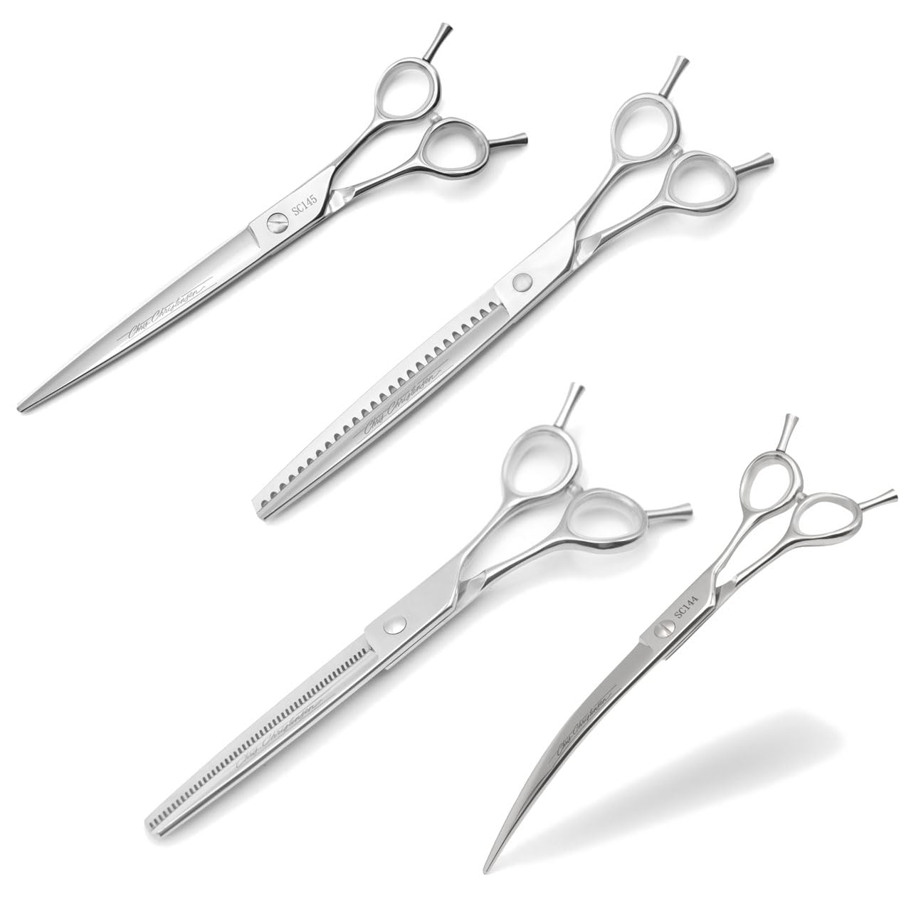Chris Christensen Classic Series Grooming Shears, Full Set of Shears With Case, Groom Like a Professional, Any Skill Level, Made From 440C Japanese Steel