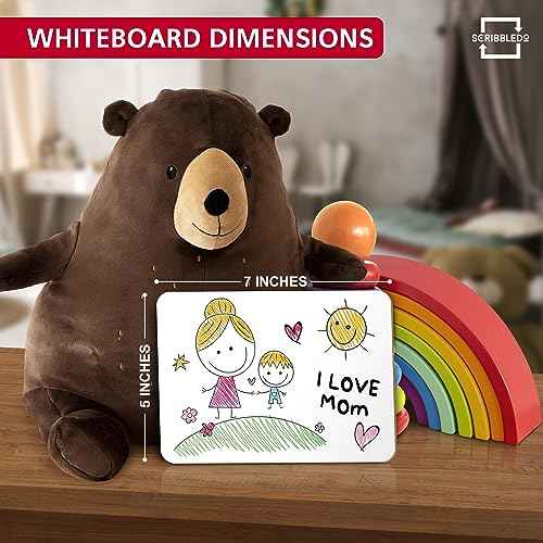 Scribbledo Small White Board Dry Erase Mini Whiteboard 5x7 Inch Small Dry Erase Board Board Dry Erase Lapboards Handheld Personal White Boards for Students Small Whiteboard Office Kitchen