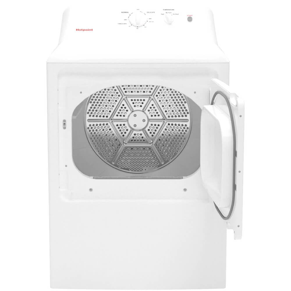 Hotpoint HTX26EASWWW 6.2 Cu. Ft. White Electric Dryer with Auto Dry
