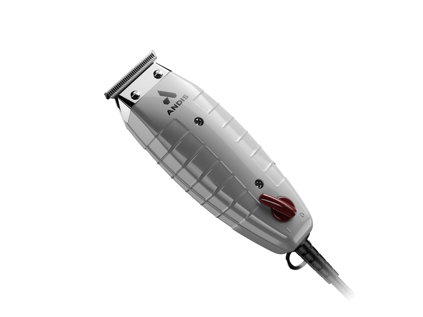 Andis 04780 Professional T-Outliner Beard & Hair Trimmer for Men with Carbon Steel T-Blade, Bump Free Technology – Corded Electric Beard Trimmer, GTO, Grey