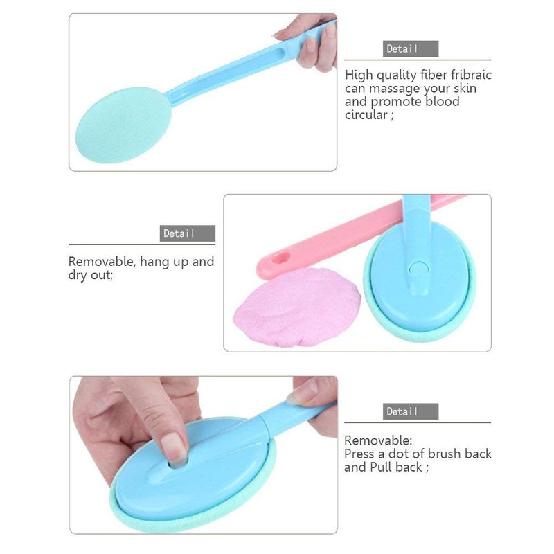 Eyxformula Easy Lotion Applicator for Back – Long Handle Cream Applicators Wand with 2 Pads, Tool to Apply Sunscreen, Self Tanner on Back, Body & Feet, Lotion Stick Brush Gift for Women, Men, Elderly