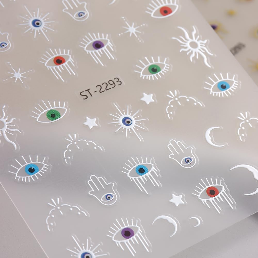SIMAYKUWA Greek Mythology Nail Stickers - Apollo Sun & Serpent 3D Relief Charms, Metallic Sculpted Nail Art for Cosplay Festival, A Set of 2 Sheets