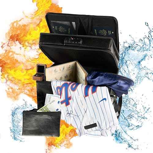 Water/Fire Proof Safe For Home Documents with Lock & a Envelope Fire/Water Proof - Next of Kin Box Organizer - Instacrate End of Life Document Organizer (Homelike)