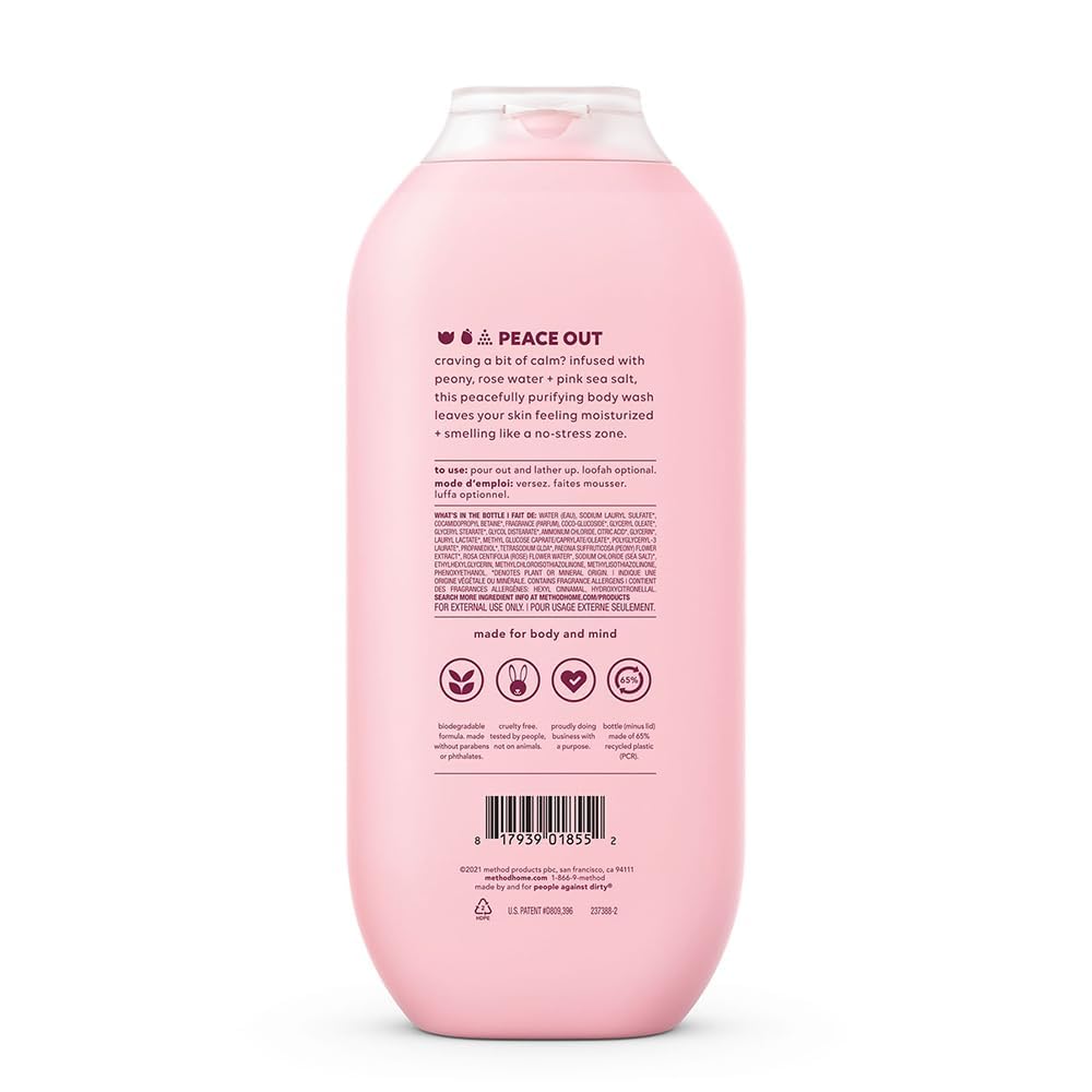 Method Body Wash Variety Pack - 3 Scents - Simply Nourish, Pure Peace And Daily Zen - 18 Fl Oz Each